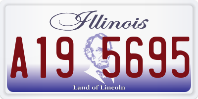 IL license plate A195695