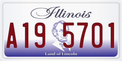 IL license plate A195701