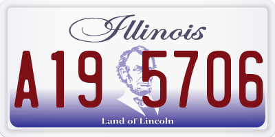 IL license plate A195706
