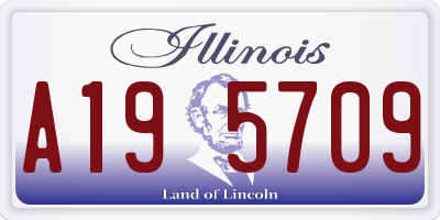 IL license plate A195709