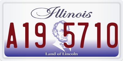 IL license plate A195710