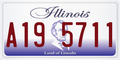 IL license plate A195711