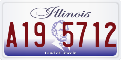 IL license plate A195712