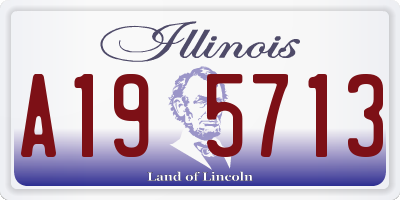 IL license plate A195713