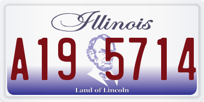 IL license plate A195714