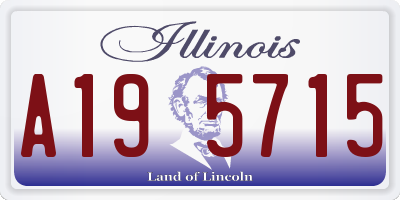 IL license plate A195715