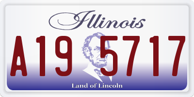 IL license plate A195717