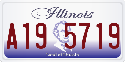 IL license plate A195719