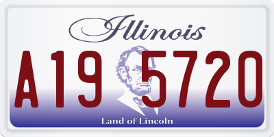 IL license plate A195720