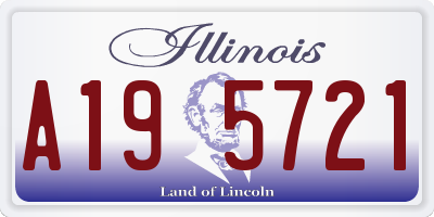 IL license plate A195721