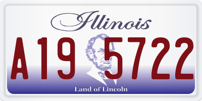 IL license plate A195722