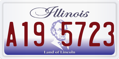 IL license plate A195723