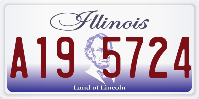 IL license plate A195724