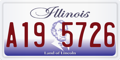 IL license plate A195726