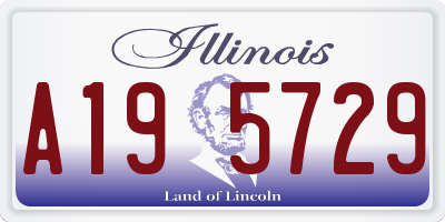IL license plate A195729