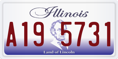 IL license plate A195731