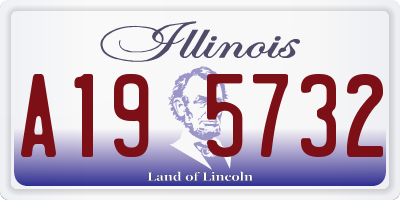 IL license plate A195732