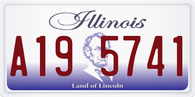 IL license plate A195741
