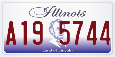 IL license plate A195744