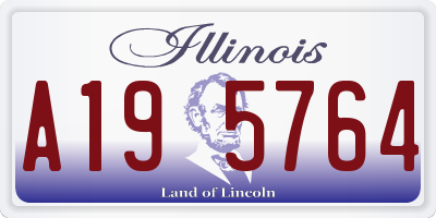 IL license plate A195764
