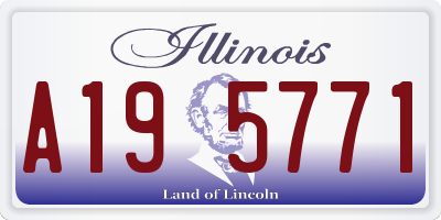 IL license plate A195771