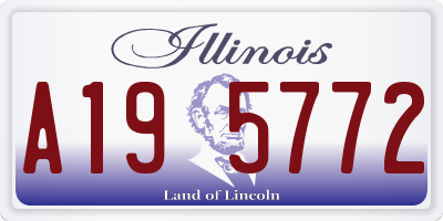 IL license plate A195772