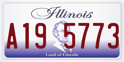 IL license plate A195773