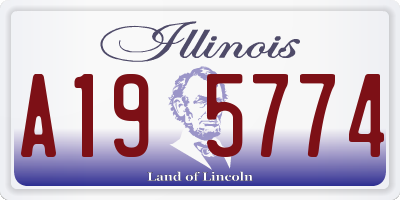 IL license plate A195774