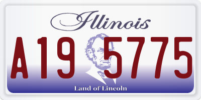 IL license plate A195775