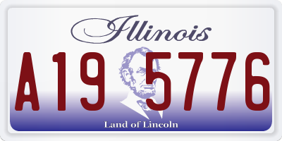 IL license plate A195776