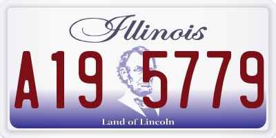 IL license plate A195779