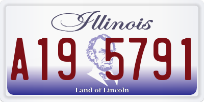 IL license plate A195791