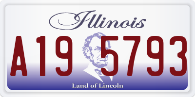 IL license plate A195793