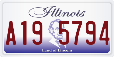 IL license plate A195794