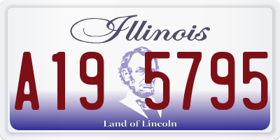 IL license plate A195795