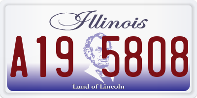 IL license plate A195808