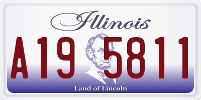 IL license plate A195811