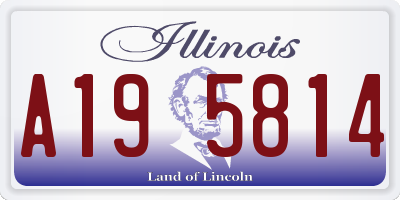 IL license plate A195814