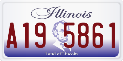 IL license plate A195861