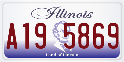 IL license plate A195869