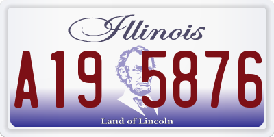 IL license plate A195876