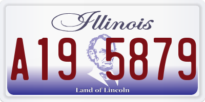 IL license plate A195879
