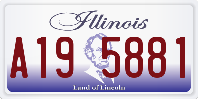 IL license plate A195881