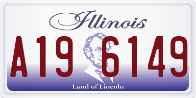 IL license plate A196149