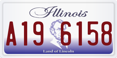 IL license plate A196158