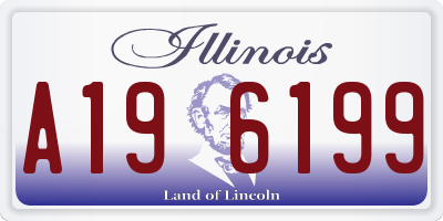 IL license plate A196199