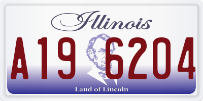 IL license plate A196204