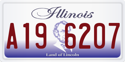 IL license plate A196207