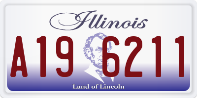 IL license plate A196211