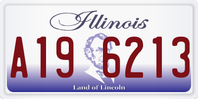 IL license plate A196213